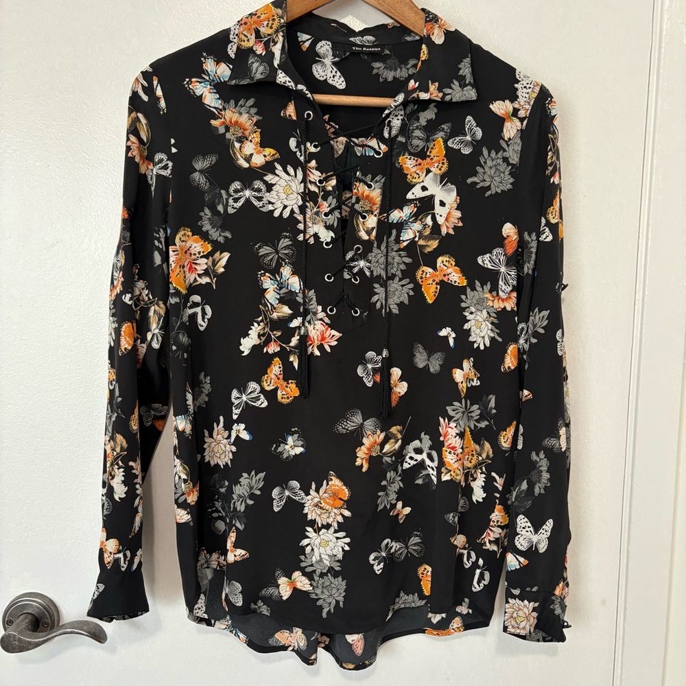 Koople Lace Up Blouse S